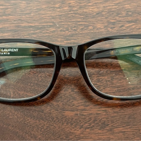 YSL Yves Saint Laurent Brown Tortoise Shell Glasses - Picture 1 of 5